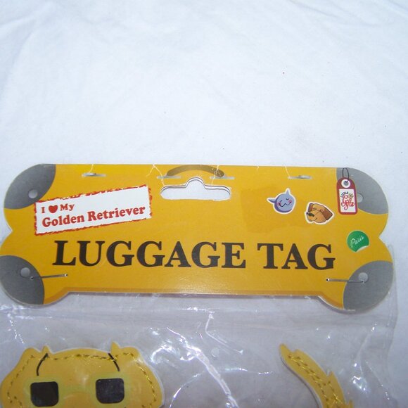 Little Gifts NWT I Love My Golden Retriever Luggage Tag - Picture 2 of 3